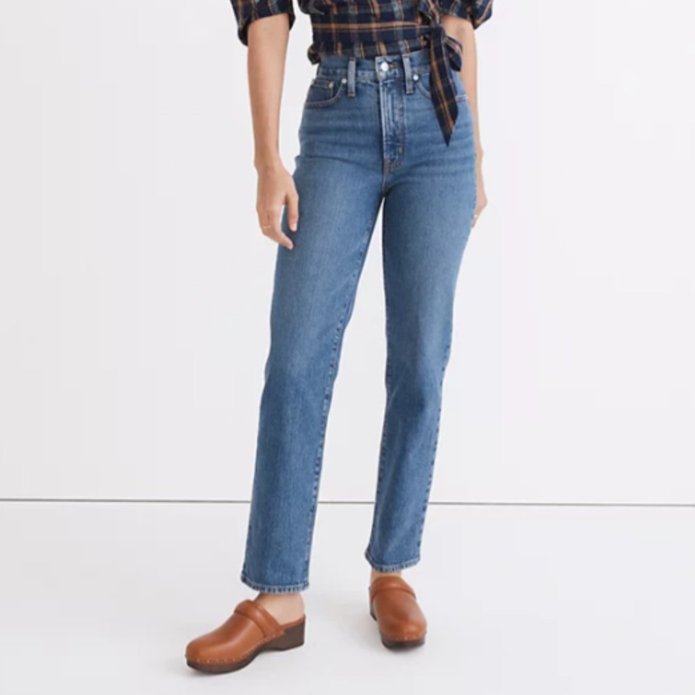 Madewell Perfect Vintage Straight Jean in Mayfield Wash 26